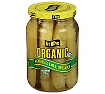 Mt. Olive Organic Pickles Kosher Dill Spears Fresh Pack - 16 Fl. Oz.