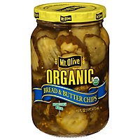Mt. Olive Organic Pickles Bread & Butter Chips Fresh Pack - 16 Fl. Oz. - Image 3