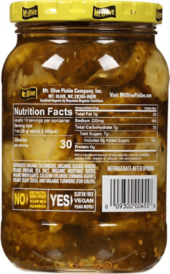 Mt. Olive Organic Pickles Bread & Butter Chips Fresh Pack - 16 Fl. Oz. - Image 6