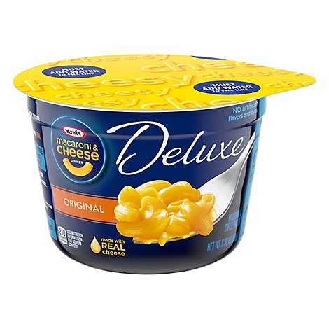 Kraft Macaroni & Cheese Dinner Deluxe Original Cup - 2.39 Oz