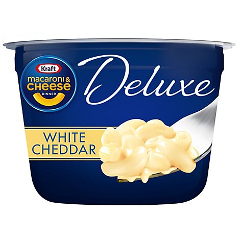 Kraft Macaroni & Cheese Dinner Deluxe White Cheddar Cup - 2.39 Oz