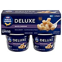 Kraft Deluxe White Cheddar Macaroni & Cheese Dinner Cups - 4-2.39 Oz - Image 5
