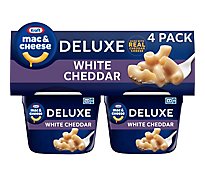 Kraft Macaroni & Cheese Dinner Deluxe White Cheddar Cup - 4-2.39 Oz