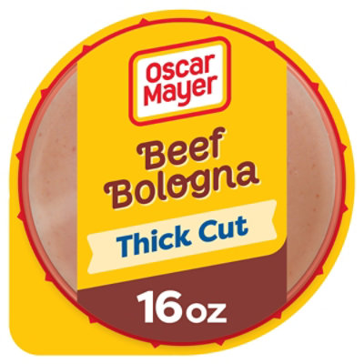 Oscar Mayer Thick Cut Beef Bologna Sliced Lunch Meat - 16 Oz