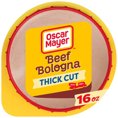 Oscar Mayer Thick Cut Beef Bologna Sliced Lunch Meat Pack - 16 Oz - Image 1