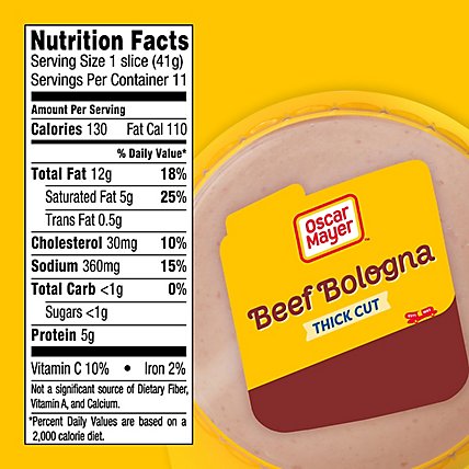 Oscar Mayer Thick Cut Beef Bologna Sliced Lunch Meat Pack - 16 Oz - Image 4