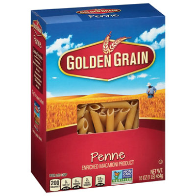 Golden Grain Pasta Macaroni Penne Box - 16 Oz