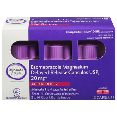 Signature Select/Care Esomeprazole Magnesium 20mg Acid Reducer Delayed Release Capsule - 42 Count - Image 3