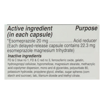 Signature Select/Care Esomeprazole Magnesium 20mg Acid Reducer Delayed Release Capsule - 42 Count - Image 4