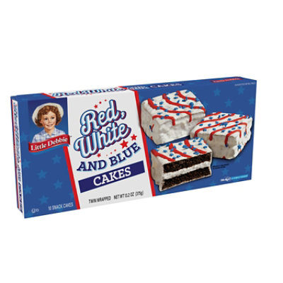 Little Debbie Cakes Red White and Blue Twin Wrapped Chocolate - 13.2 Oz