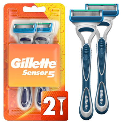 Gillette Sensor5 Mens Disposable Razor - 2 Count - Image 1