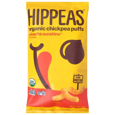 Hippeas Chickpea Puff Siracha Sun - 4 Oz