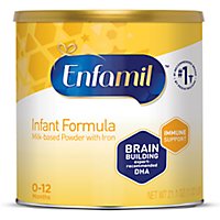 Enfamil Infant Formula Milk based  0-12 Months with Iron Powder Can - 21.1 Oz - Image 1