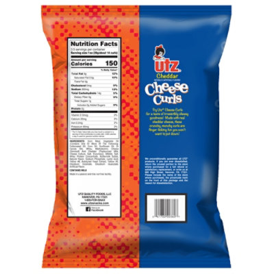 Utz Baked Cheddar Cheese Curls - 3.5 Oz - Image 5