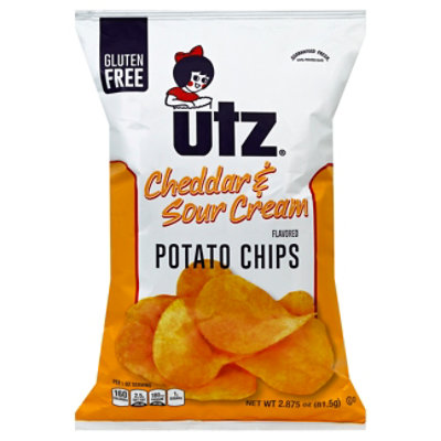 Utz Cheddar & Sour Cream Potato Chips 2.875 Oz Randalls