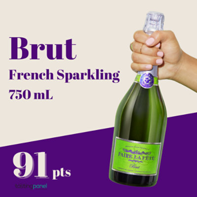 Faire La Fete Sparkling Brut Wine - 750 Ml - Image 5