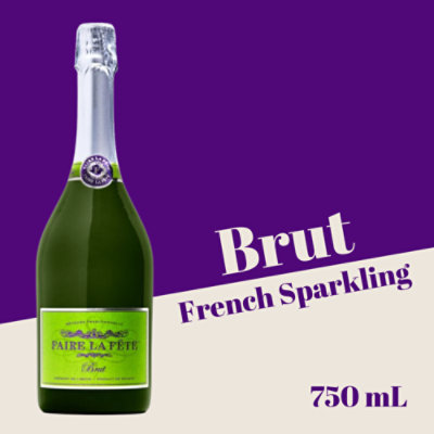 Faire La Fete Sparkling Brut Wine - 750 Ml - Image 1