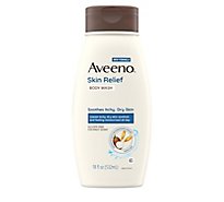 Aveeno Active Naturals Body Wash Skin Relief Gentle Scent Nourishing Coconut - 18 Fl. Oz.