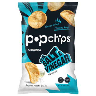 popchips Popped Chip Snack Sea Salt & Vinegar Potato - 5 Oz - Image 1