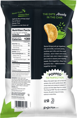 popchips Popped Chip Snack Sour Cream & Onion - 5 Oz - Image 6