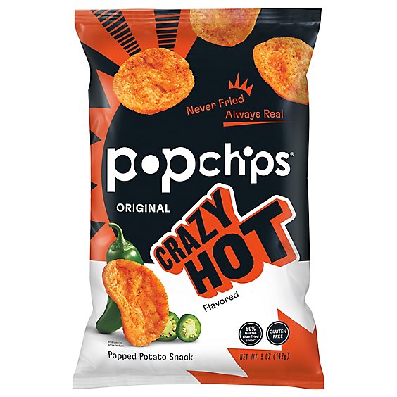 popchips Popped Chip Snack Crazy Hot - 5 Oz