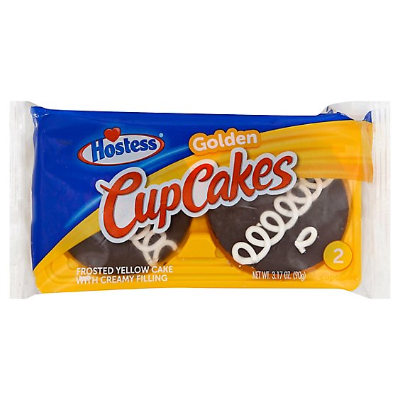 Hostess Golden Cupcakes Single Serve - 3.17 Oz