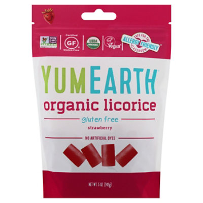 Yumearth Licorice Strawberry Gluten Free - 5 Oz