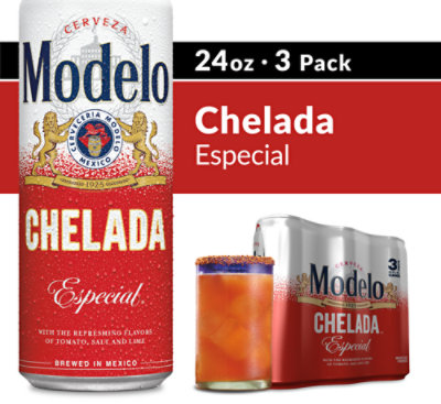 Modelo Chelada Especial % ABV Mexican Import Flavored Beer Can - 3-24  Fl. Oz. - Vons