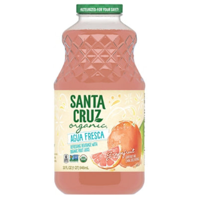 Santa Cruz Organic Agua Fresca Grapefruit 32 Fl. Oz. Star Market