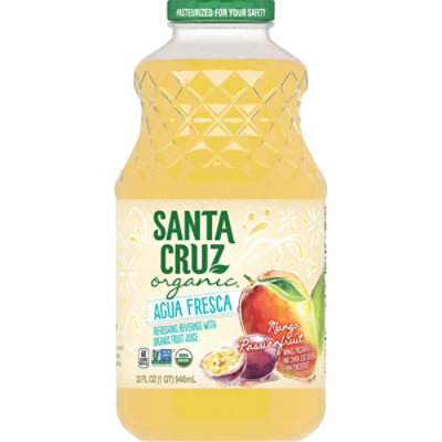 Santa Cruz Organic Agua Fresca Mango Passion Fruit - 32 Fl. Oz.