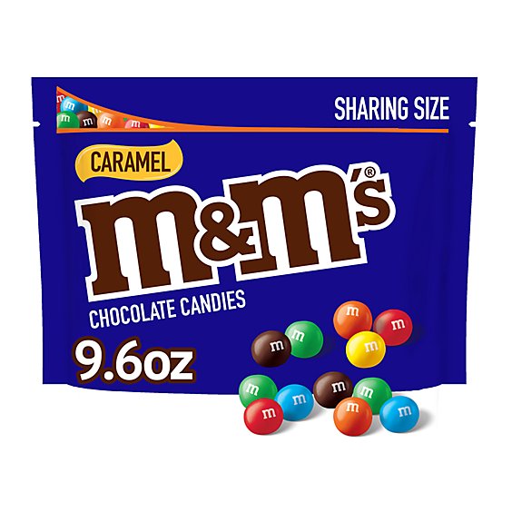 M&M'S Caramel Milk Chocolate Candy Sharing Size Bag - 9.6 Oz