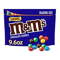 M&M'S Caramel Milk Chocolate Candy Sharing Size Bag - 9.6 Oz - Image 1