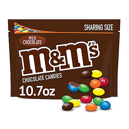 M&M'S Milk Chocolate Candy Sharing Size Bag - 10.7 Oz - Image 1