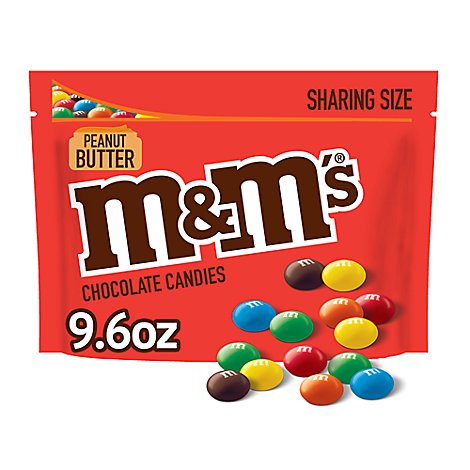 M&M'S Peanut Butter Milk Chocolate Candy Sharing Size Bag - 9.6 Oz