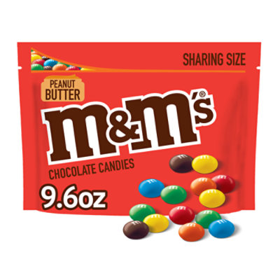 M&M'S Peanut Butter Milk Chocolate Candy Sharing Size Bag - 9.6 Oz