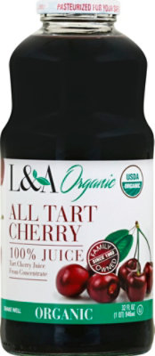 L & A Organic Juice All Tart Cherry - 32 Fl. Oz. - Image 2