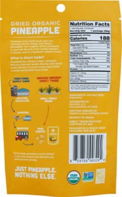 Mavuno Harvest All Natural Dried Pineapple Organic - 2 Oz - Image 6