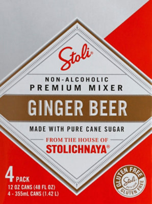 Stolichnaya Ginger Beer - 4-12 Fl. Oz. - Image 2