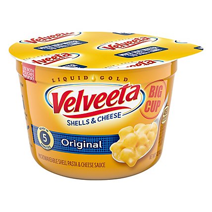 Velveeta Shells & Cheese Original Microwaveable Shell Pasta & Cheese Sauce Big Cup - 5 Oz - Image 5