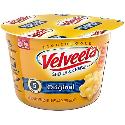 Velveeta Shells & Cheese Original Microwaveable Shell Pasta & Cheese Sauce Big Cup - 5 Oz - Image 3