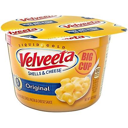 Velveeta Shells & Cheese Original Microwaveable Shell Pasta & Cheese Sauce Big Cup - 5 Oz - Image 4