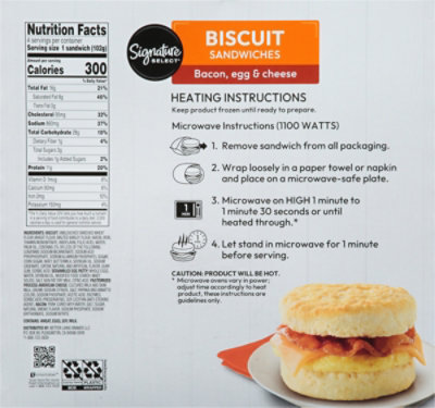 Signature SELECT Bacon Egg Cheese Biscuit Sandwich - 14.4 Oz - Image 6