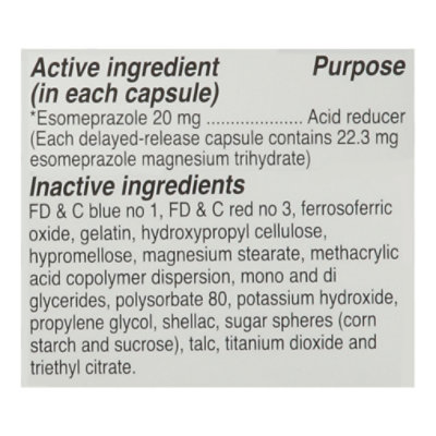 Signature Select/Care Esomeprazole Magnesium 20mg Acid Reducer Delayed Release Capsule - 28 Count - Image 4