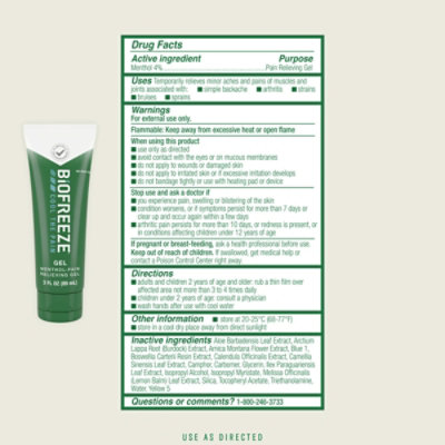 Biofreeze Menthol Pain Relieving Gel - 3 Fl. Oz. - Image 3