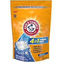 ARM & HAMMER 4 In 1 Laundry Detergent Power Paks - 32 Count - Image 1