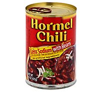 Hormel Chili with Beans Less Sodium - 15 Oz