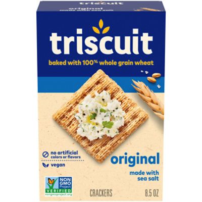 Triscuit Original Whole Grain Wheat Crackers Vegan Crackers - 8.5 Oz - Image 1