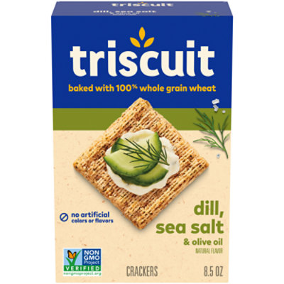 Triscuit Dill Sea Salt & Olive Oil Whole Grain Wheat Crackers - 8.5 Oz - Image 1