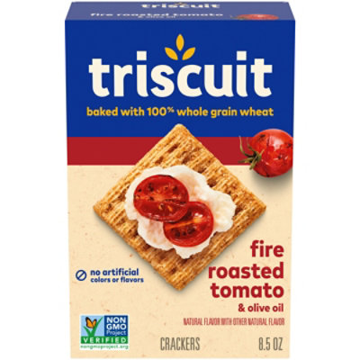 Triscuit Fire Roasted Tomato & Olive Oil Whole Grain Wheat Crackers - 8.5 Oz