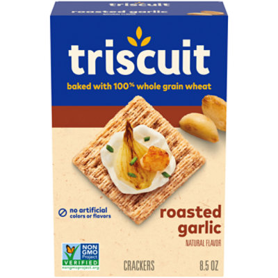 Triscuit Roasted Garlic Whole Grain Wheat Crackers - 8.5 Oz - Image 1